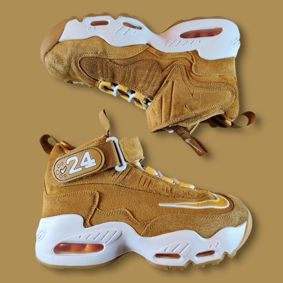 Nike Air Griffey Max 1 Youth Size 5Y Wheat Tan White DO6685-700 - Picture 1 of 8
